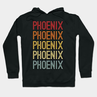 Phoenix Name Vintage Retro Pattern Hoodie